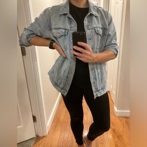 Madewell oversized trucker jean jacket in fitzgerald wash
